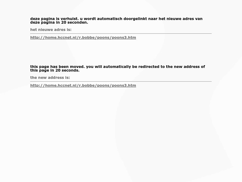 Screenshot van website