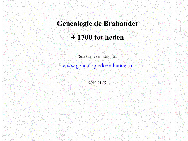 Screenshot van website