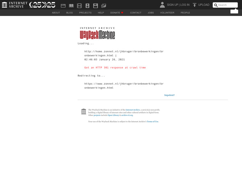 Screenshot van website