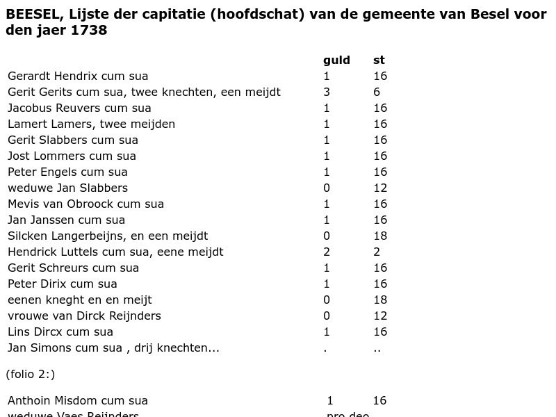 Screenshot van website