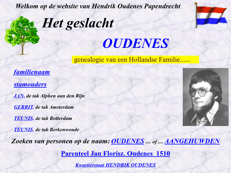 Screenshot van website