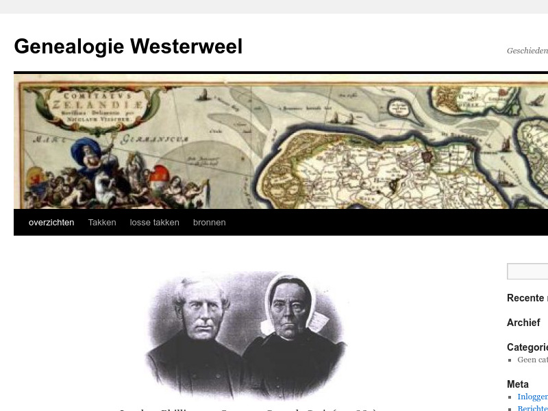 Screenshot van website