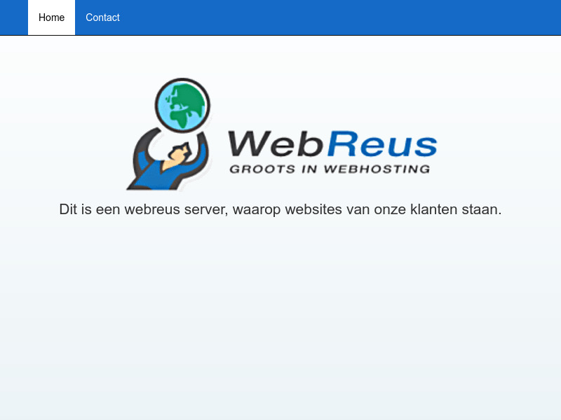 Screenshot van website