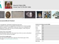 Screenshot van website