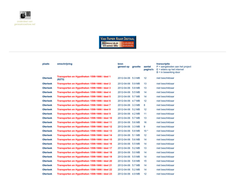 Screenshot van website