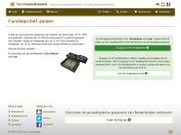 Screenshot van website