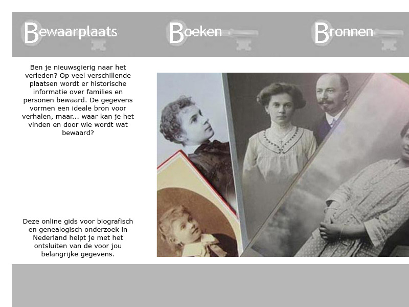 Screenshot van website