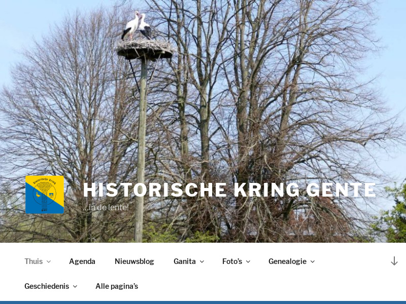 Screenshot van website