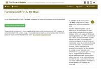 Screenshot van website