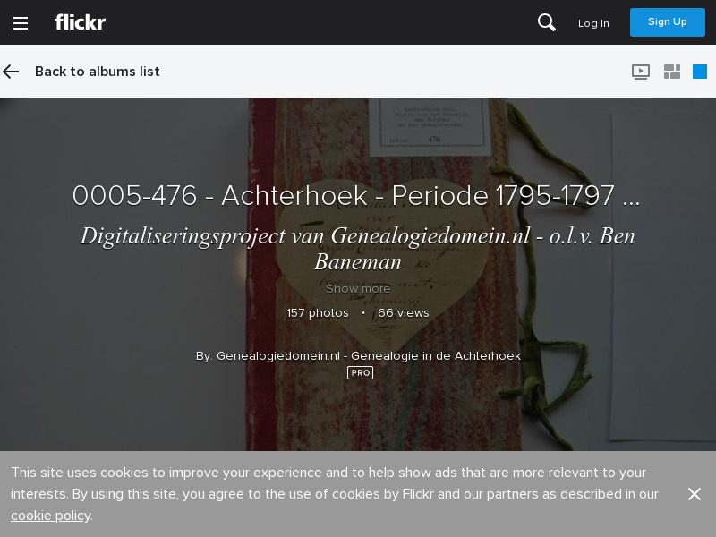Screenshot van website