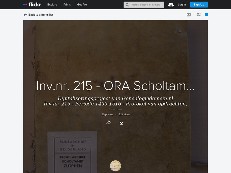 Screenshot van website