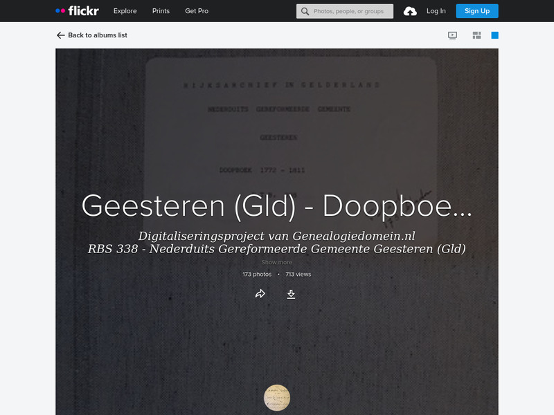 Screenshot van website