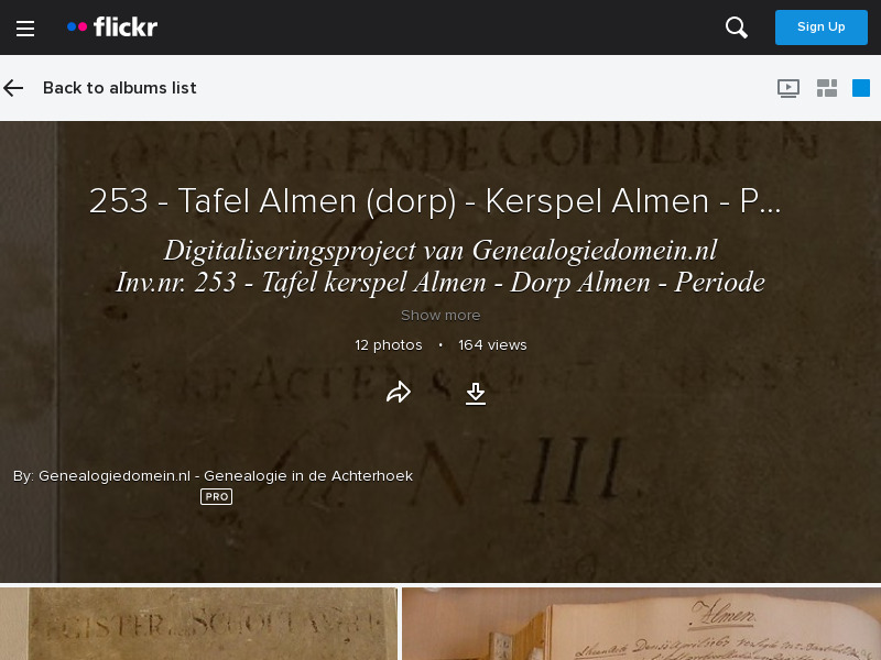 Screenshot van website