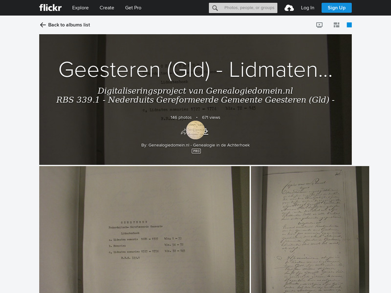 Screenshot van website