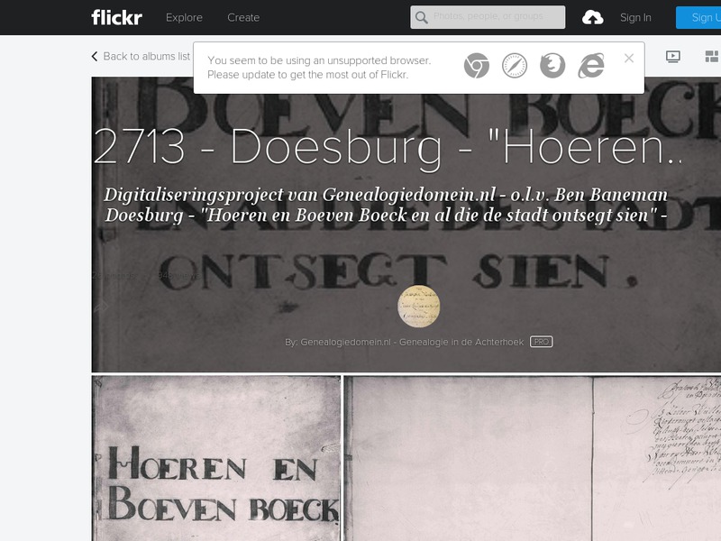 Screenshot van website