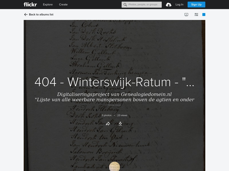 Screenshot van website