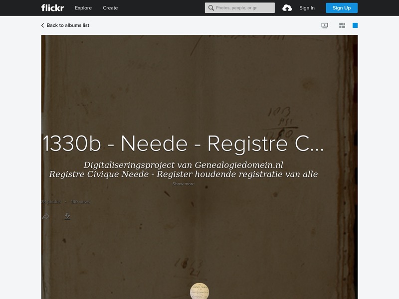 Screenshot van website