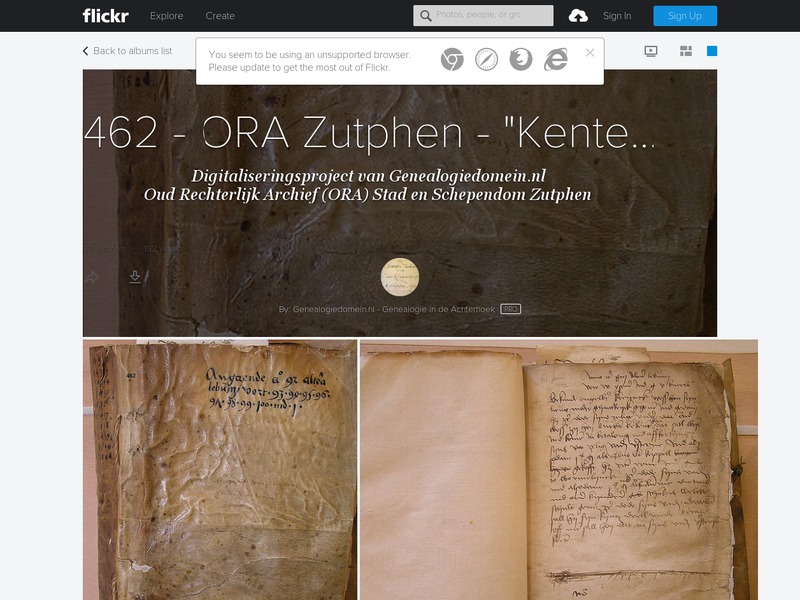 Screenshot van website