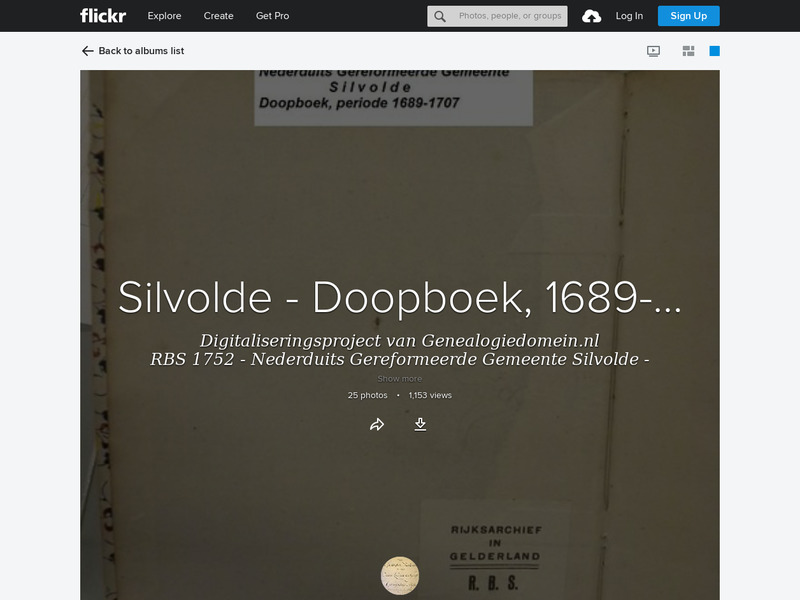 Screenshot van website