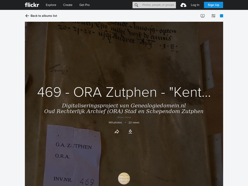 Screenshot van website