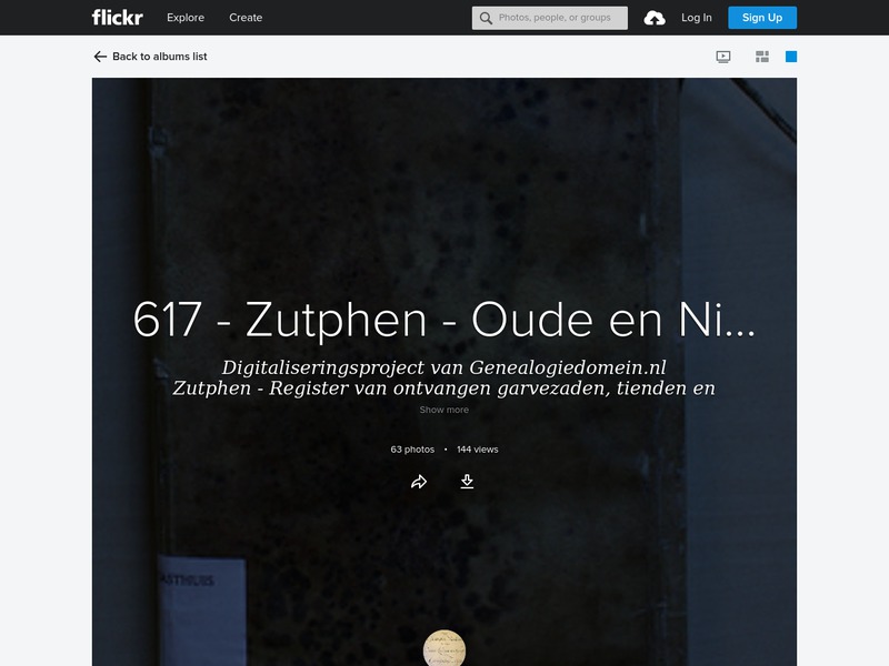 Screenshot van website
