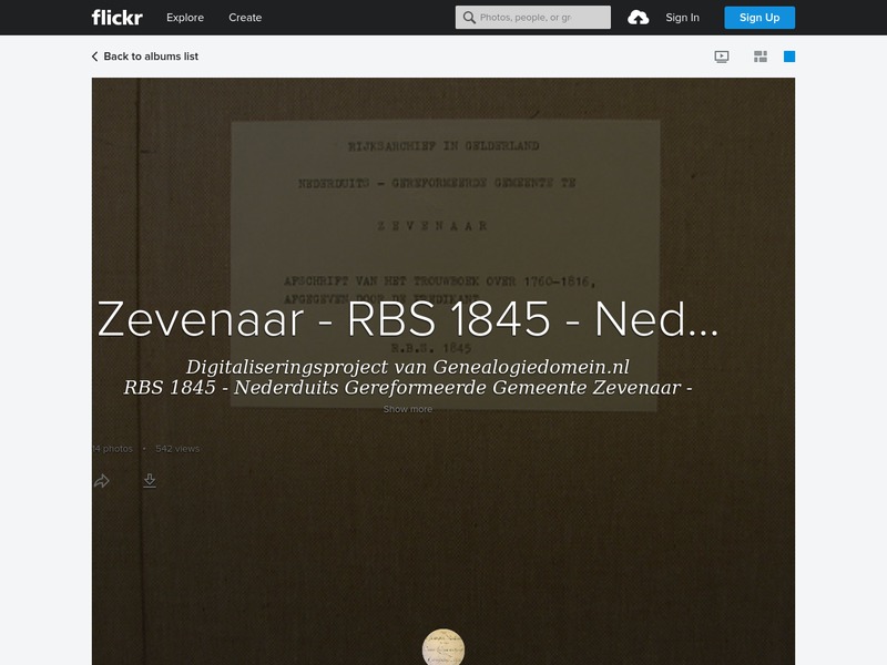 Screenshot van website