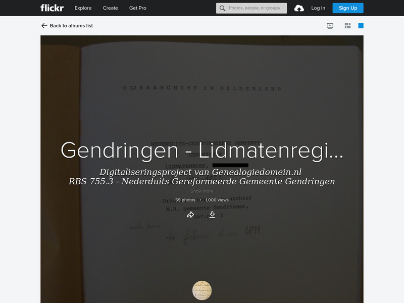 Screenshot van website