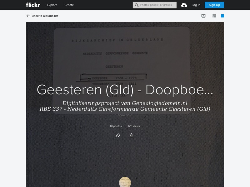 Screenshot van website