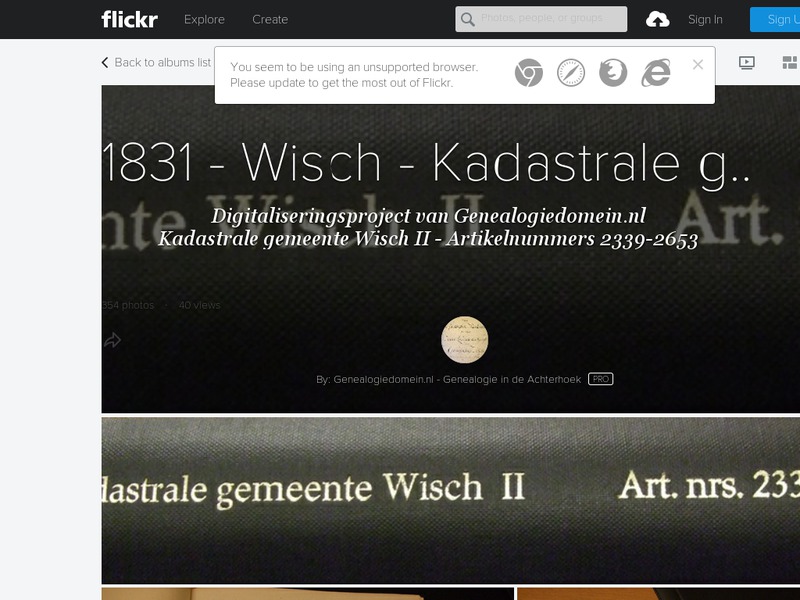 Screenshot van website