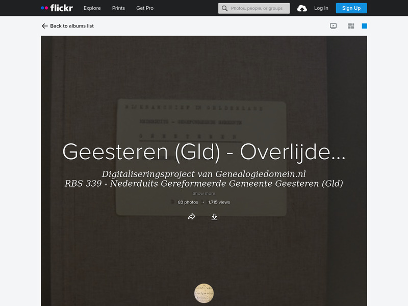 Screenshot van website