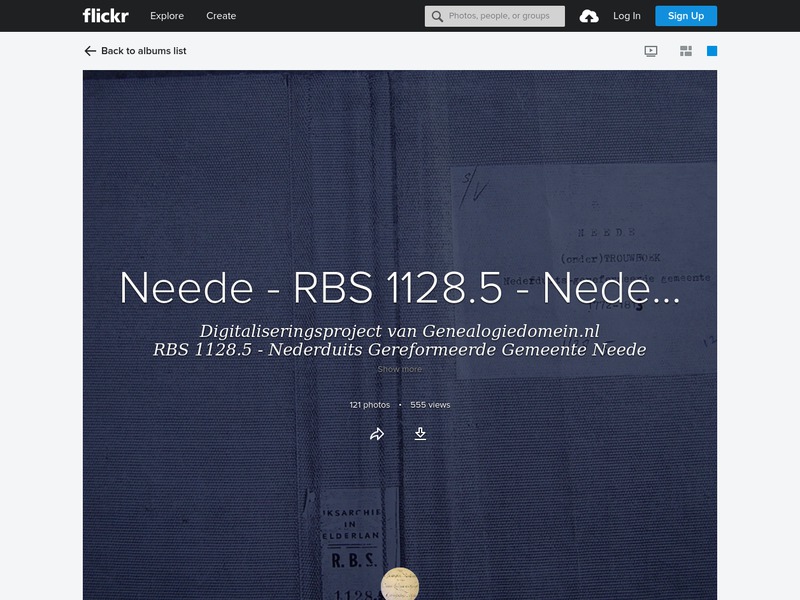 Screenshot van website