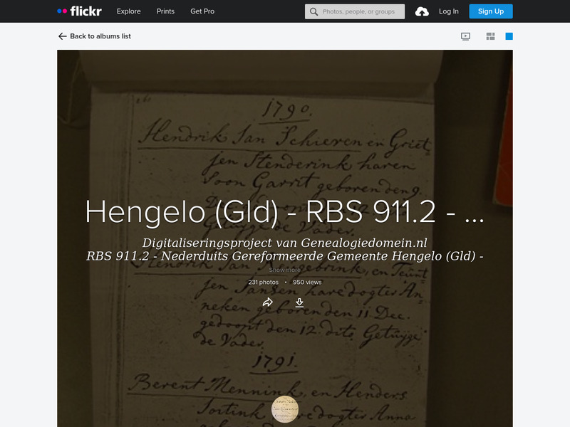 Screenshot van website