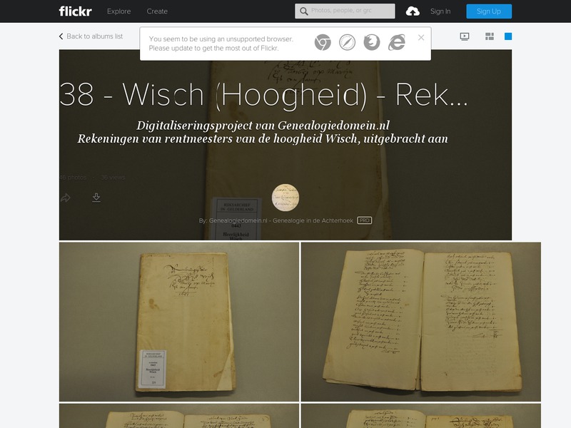 Screenshot van website