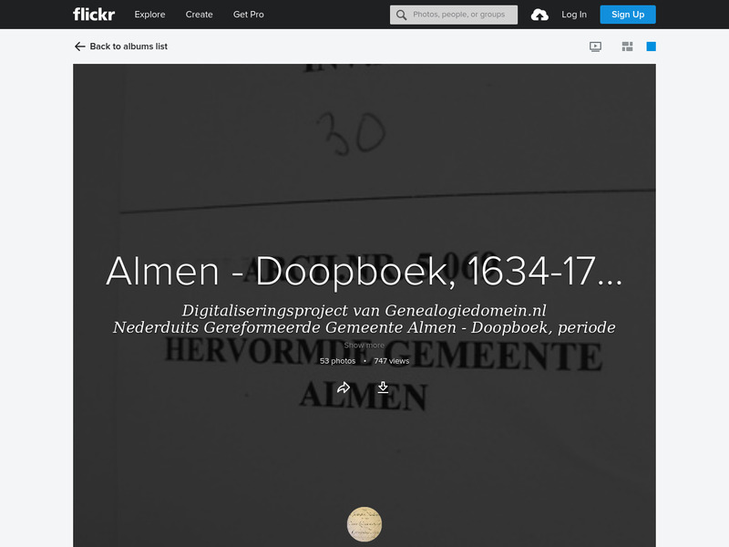 Screenshot van website