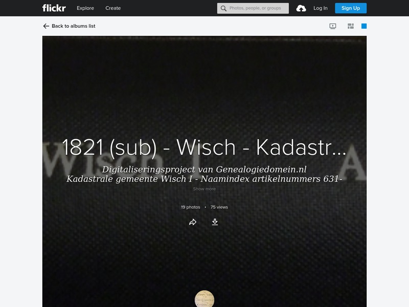 Screenshot van website