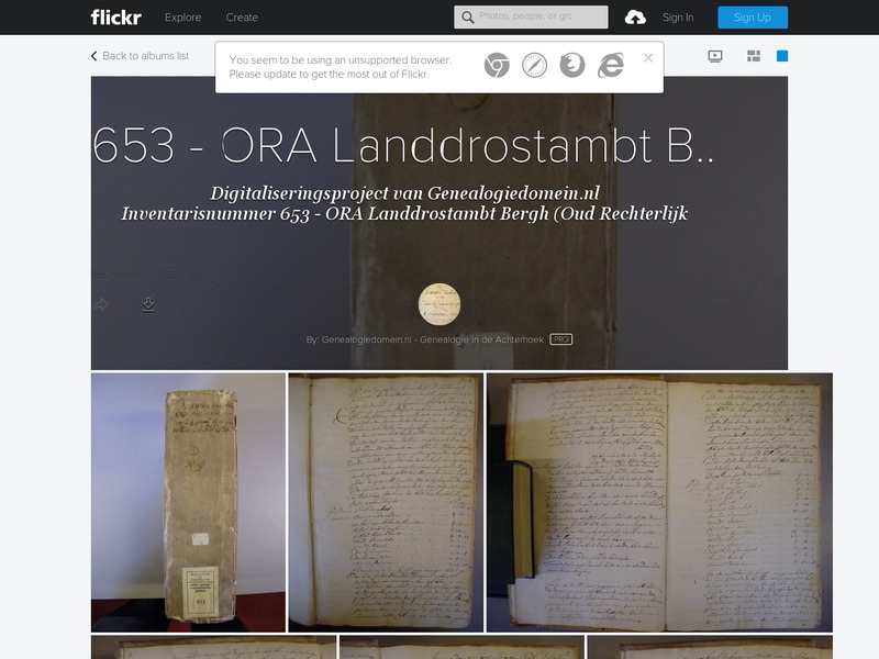 Screenshot van website