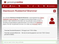 Screenshot van website