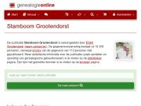 Screenshot van website