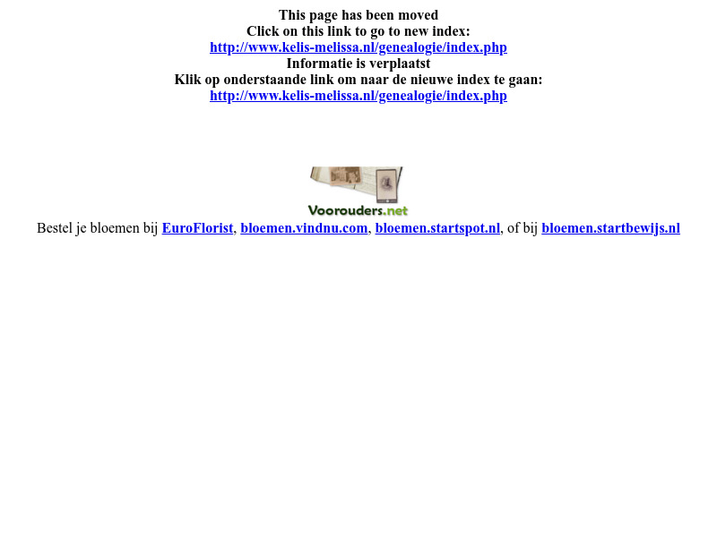 Screenshot van website