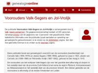 Screenshot van website