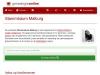 Screenshot van website