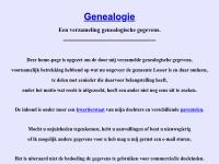 Screenshot van website