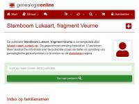 Screenshot van website
