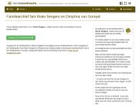 Screenshot van website