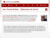 Screenshot van website