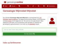 Screenshot van website