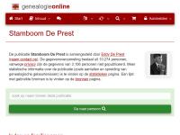 Screenshot van website