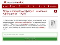 Screenshot van website