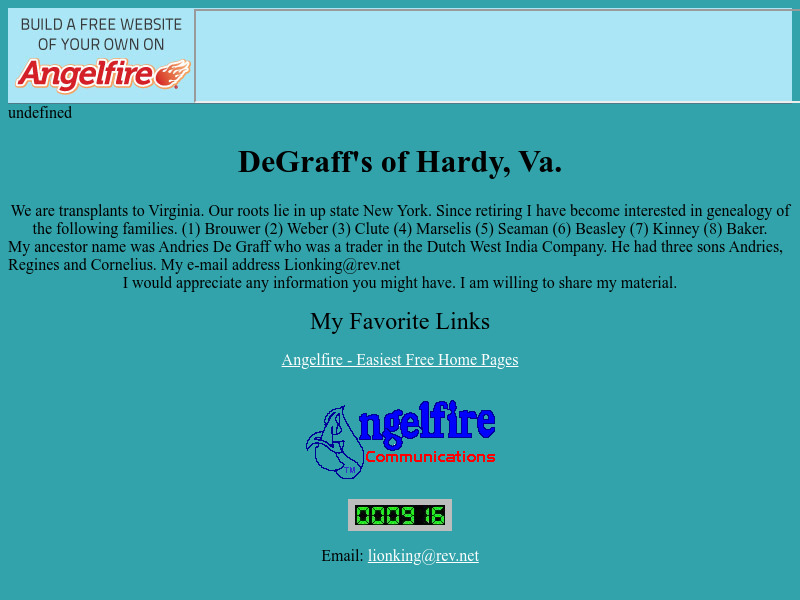 Screenshot van website