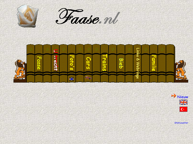 Screenshot van website